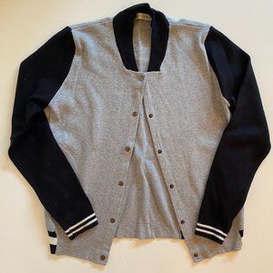 Varsity style sweater
